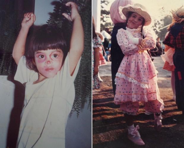 Reconhece? Carol Castro mostra fotos de infância em que aparece dançando