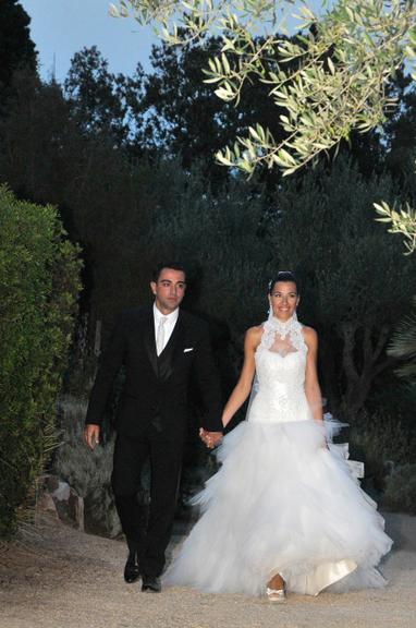 Casamento de Xavi Hernández e Nuria Cunillera