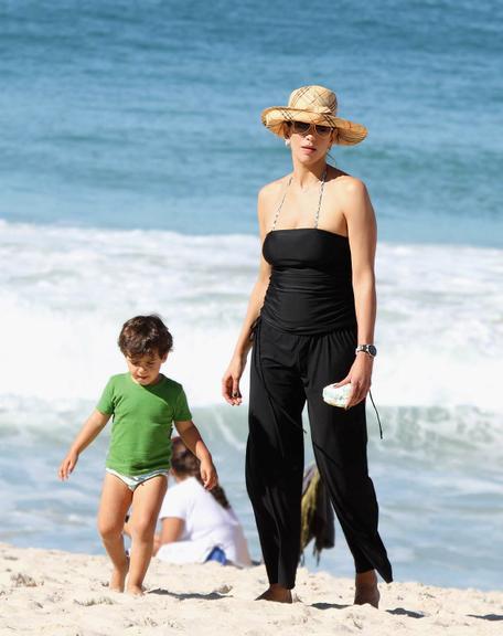 Virna e os filhos