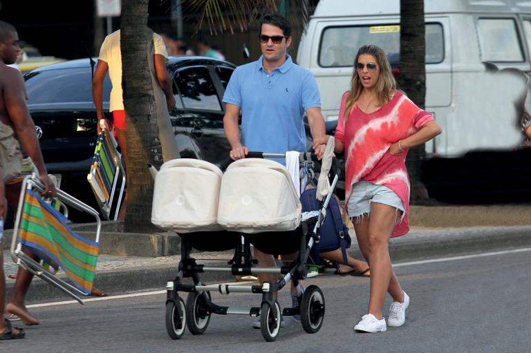 Marcelo Serrado em dia com a família