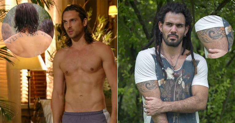 Galeria reúne atores que exibem tatuagens nas novelas. Confira!