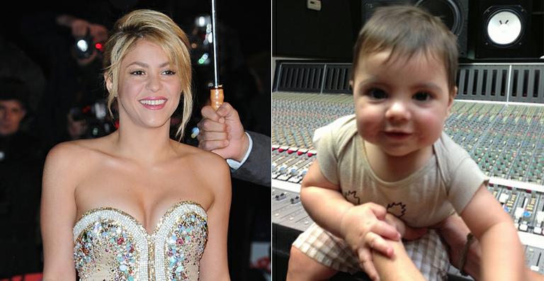 Shakira leva o filho para dia de gravação em estúdio e se diverte com Milan