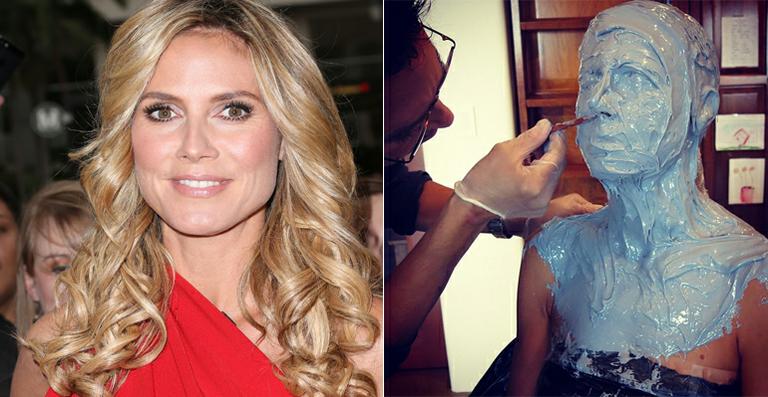 Heidi Klum começa a preparar a sua fantasia para o Halloween