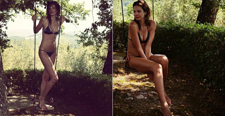 Luciana Gimenez mostra fotos de biquíni e exibe sua boa forma