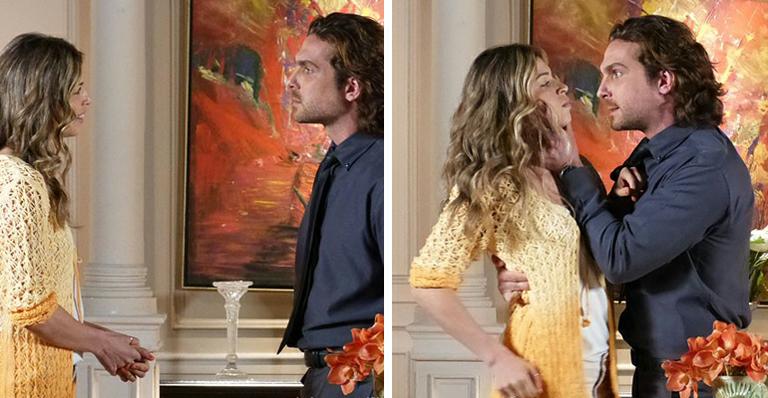 Flor do Caribe: Enganado por Ester, Alberto tem ataque de fúria e parte para cima da ex-mulher