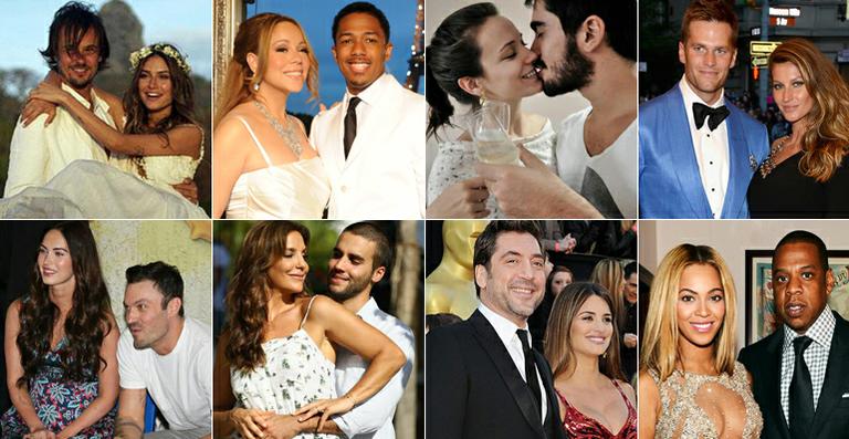 Relembre 20 casais de famosos que fizeram casamentos em segredo
