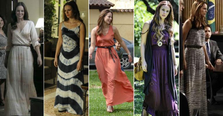 Paolla Oliveira: os vestidos longos de Paloma, em Amor à Vida