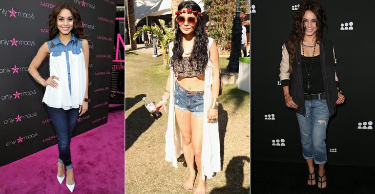 Vanessa Hudgens é apaixonada por jeans e tem mais de 50 pares de calças e shorts