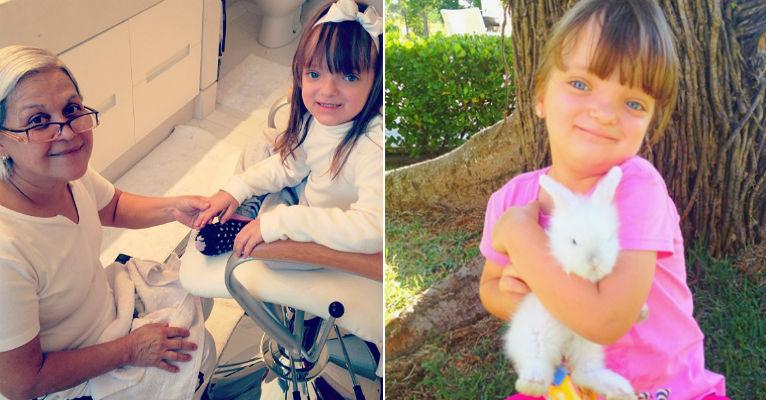 Rafaella Justus faz as unhas para sua festa de 4 anos