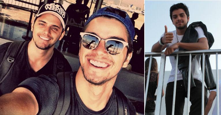 Irmãos, Bruno Gissoni e Rodrigo Simas viajam juntos