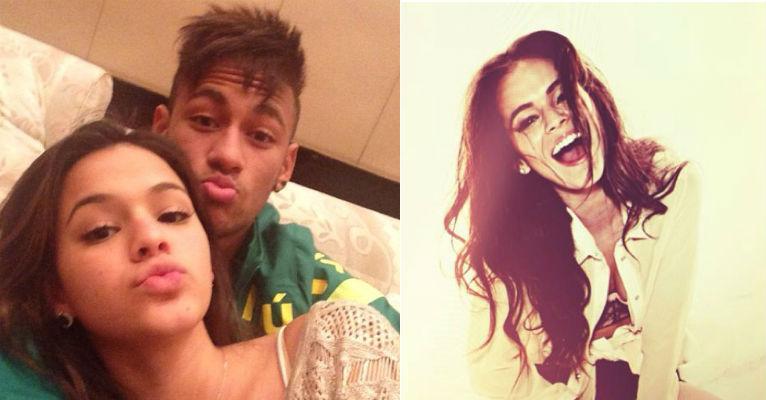 Neymar publica foto mandando beijo com Bruna Marquezine no dia em que ela completa 18 anos