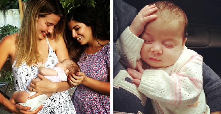 Atriz Natália Soutto visita Maria Eduarda, filha de Debby Lagranha
