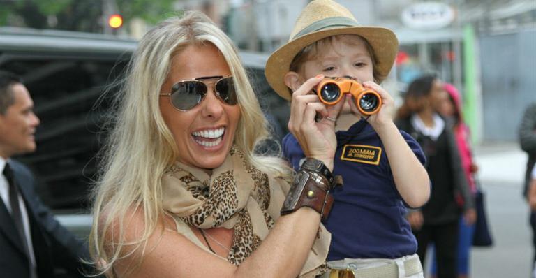 Adriane Galisteu comemora o aniversário de 3 anos de Vittorio