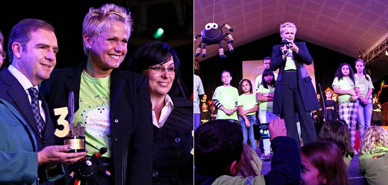 Em Curitiba, Xuxa lança projeto para incentivar a sustentabilidade entre as crianças