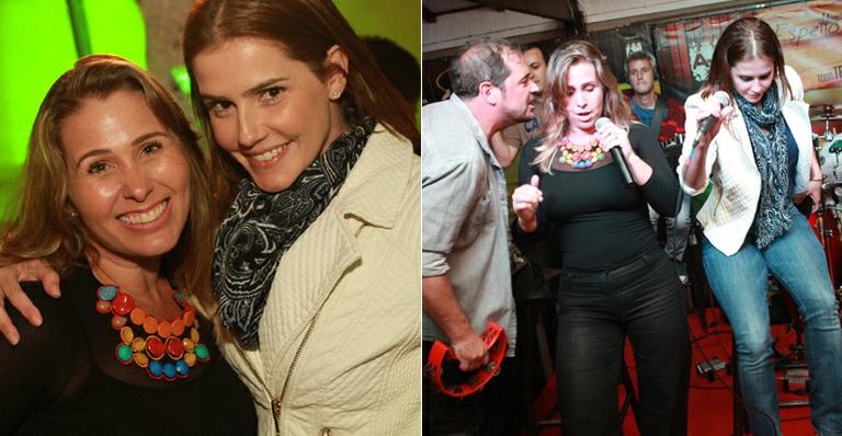 Andréia Sorvetão comemora 40 anos em festa com Deborah Secco