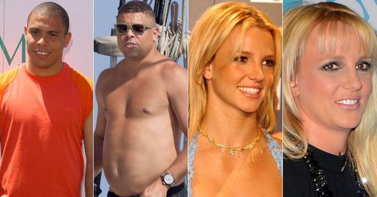 Galeria reúne famosos que ganharam bastante peso. Veja o antes e depois!