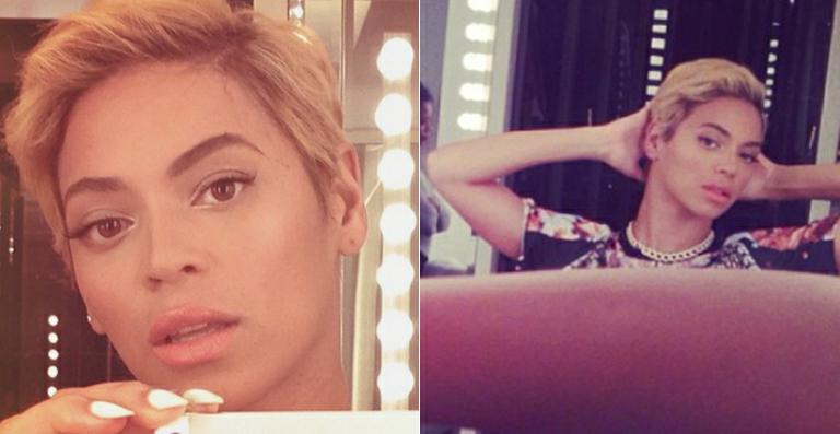 Beyoncé aparece com o cabelo curto