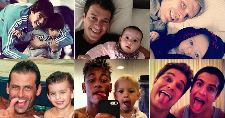 Neymar e Rodrigo Faro: conheça os pais famosos mais babões do Instagram