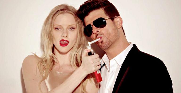 Robin Thicke disse que gravadora não queria lançar ‘Blurred Lines’, o hit do momento