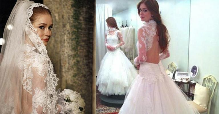 Vestido de noiva de Nicole é inspirado em Grace Kelly