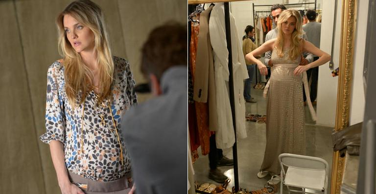 Modelo Carol Trentini faz ensaio de moda aos 9 meses de gestação