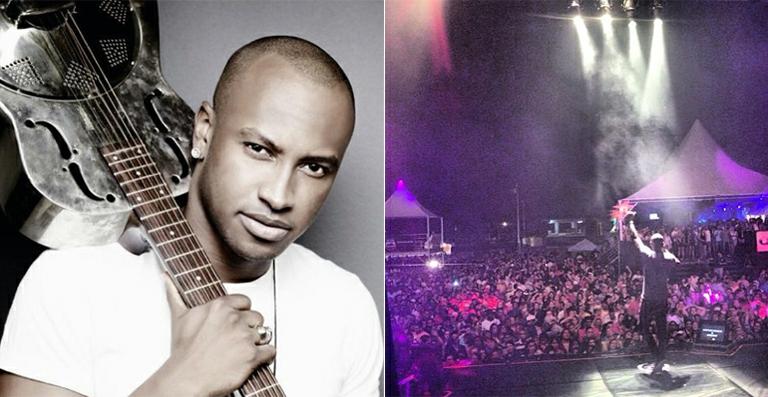 Thiaguinho mostra foto de show em seu retorno aos palcos após problema de saúde