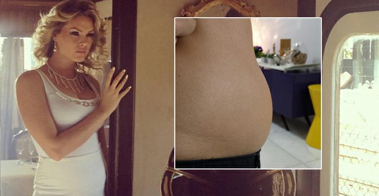 Ana Hickmann faz primeiro ensaio grávida e mostra barriguinha. Veja as fotos!