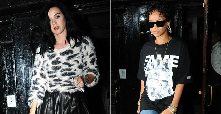 Katy Perry comemora sucesso de ‘Roar’ em jantar com Rihanna