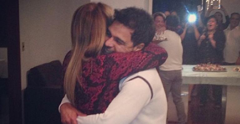 Zezé Di Camargo comemora aniversário com Zilu