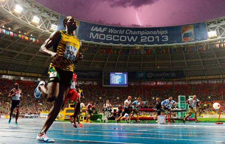 Usain Bolt é bicampeão nos 100m no mundial da Rússia