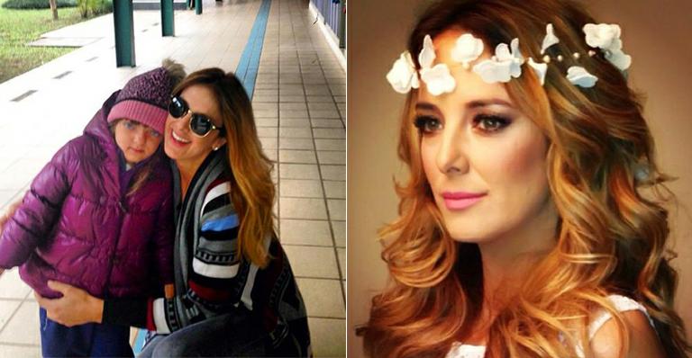Ticiane Pinheiro leva Rafa para a escola e se emociona em ensaio com vestido de noiva