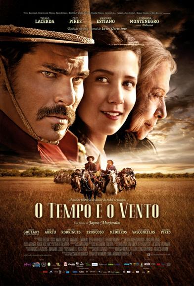 Thiago Lacerda, Marjorie Estiano e Fernanda Montenegro aparecem no cartaz do filme ‘O Tempo e o Vento’