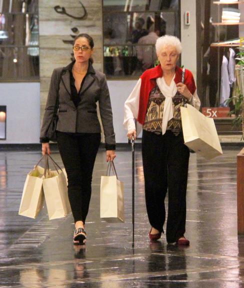 Christiane Torloni e a mãe, Monah