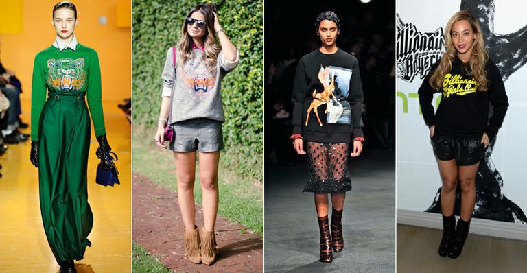 Moletom e salto fazem dupla fashion. Saiba como usar