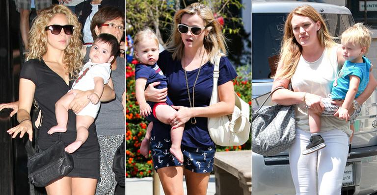 Shakira, Reese Witherspoon e Hilary Duff passeiam com os filhos; veja as fotos mais fofas do dia!
