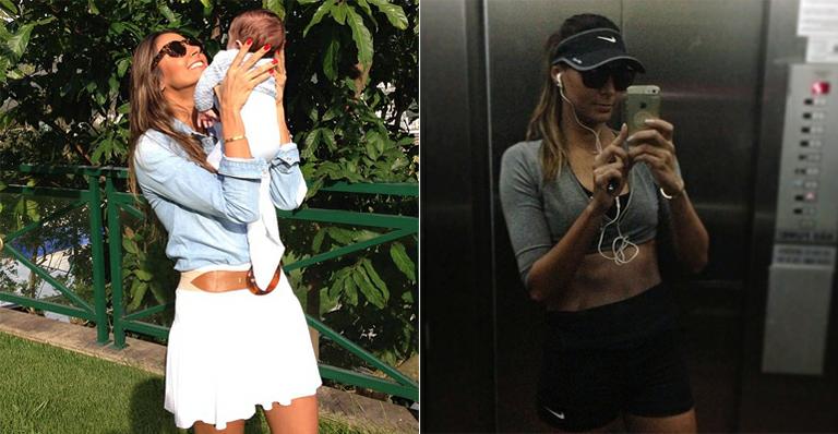 Flávia Sampaio, namorada de Eike Batista, exibe barriga sequinha dois meses após ter bebê