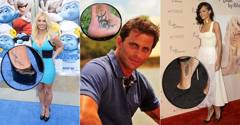 Henri Castelli e Rihanna: veja quem são os famosos que têm tatuagens nos pés!
