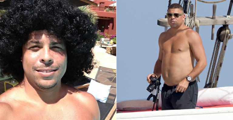Ronaldo se diverte com peruca Black Power em Ibiza