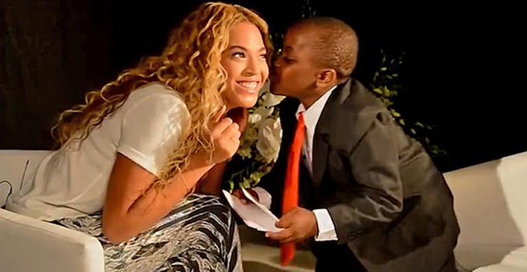 Beyoncé se diverte com o minipresidente dos Estados Unidos em entrevista
