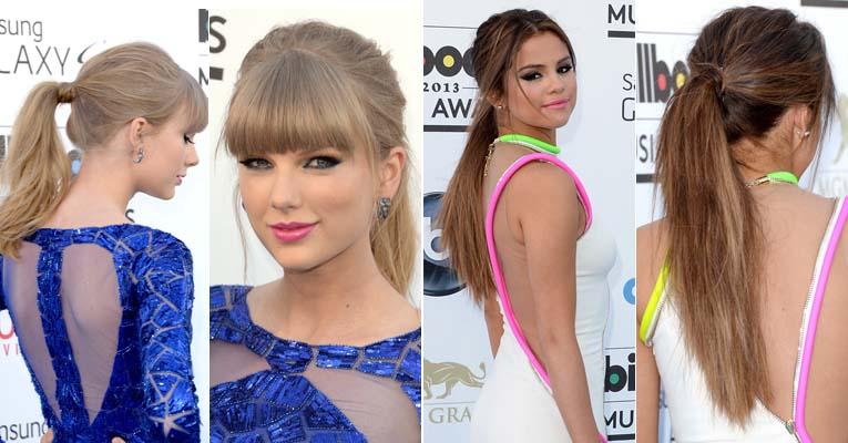 Selena Gomez e Taylor Swift aderem ao rabo de cavalo com volume. Aprenda a fazer o penteado!