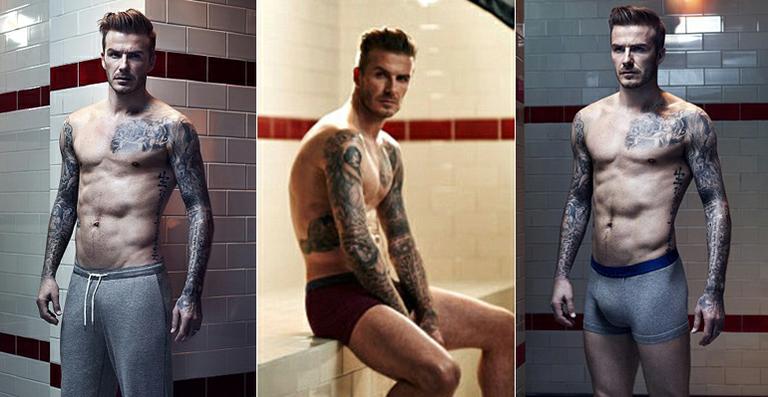 David Beckham aparece só de cueca em mais um ensaio