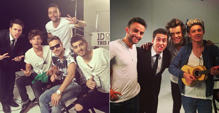 Maurício Meirelles, do ‘CQC’, grava entrevista com integrantes do One Direction