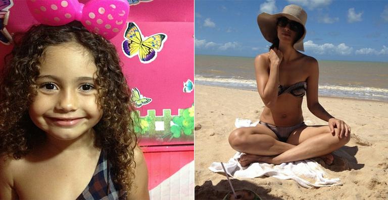 Camila Pitanga aparece de biquíni em foto tirada pela filha, Antônia