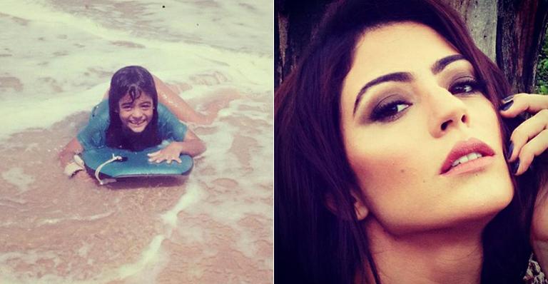 Carol Castro, a Silvia de ‘Amor à Vida’, mostra que é fã de surfe desde pequena