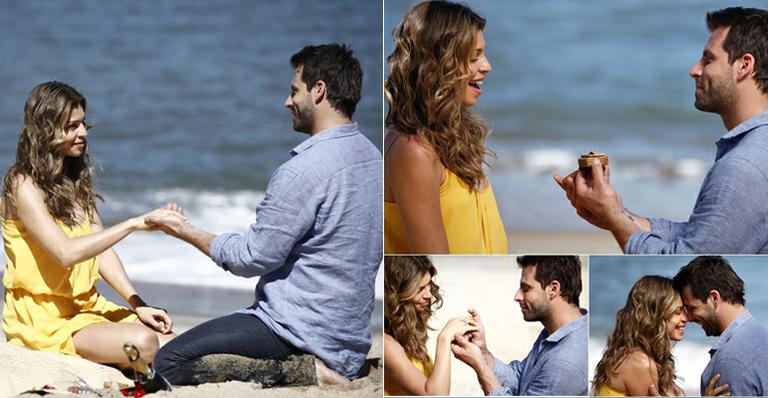 Flor do Caribe: Cassiano pede Ester em casamento numa praia paradisíaca