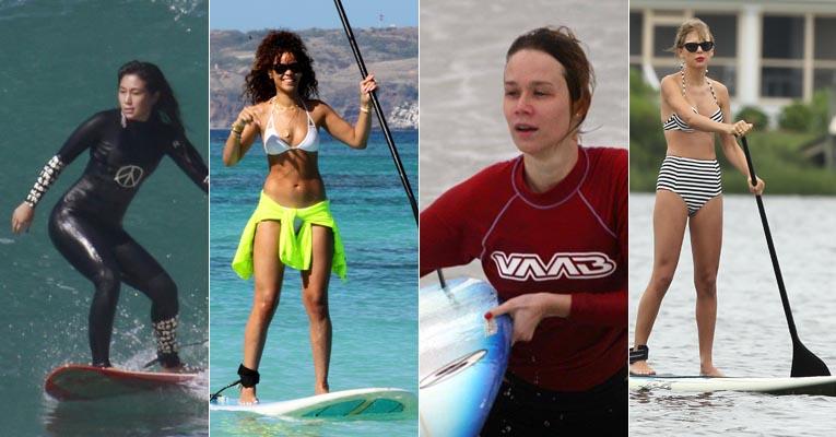 Rihanna e Mariana Ximenes: conheça as famosas que praticam surfe!