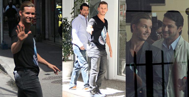 Marcelo Serrado roda o filme ‘Rio I Love You’ com ator de ‘True Blood’