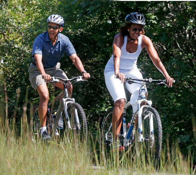 Casal Obama curte férias