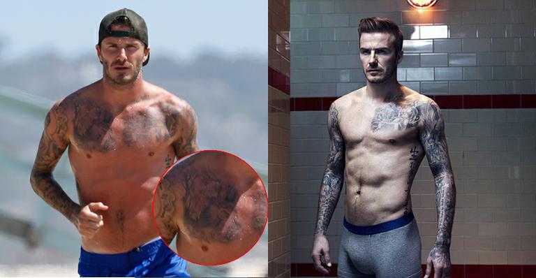 David Beckham faz sua 33ª tatuagem