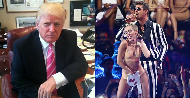 Donald Trump grava vídeo com conselho para Miley Cyrus